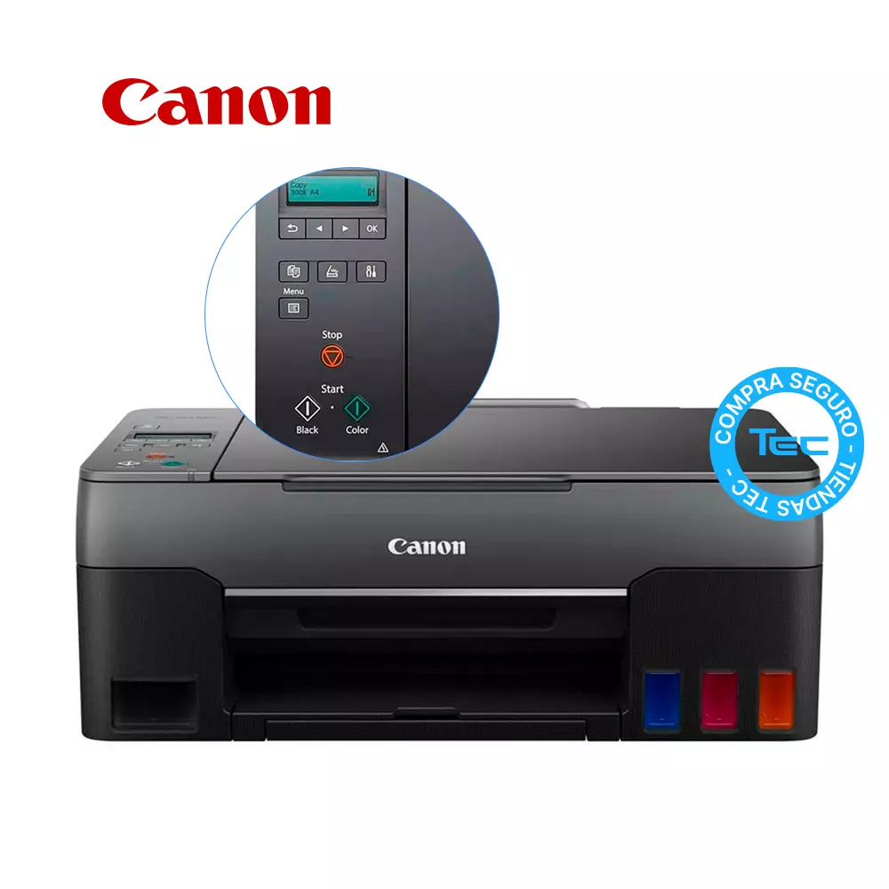 Impresora, multifuncional Canon PIXMA tinta continua + caja de hojas blancas  Office Depot 