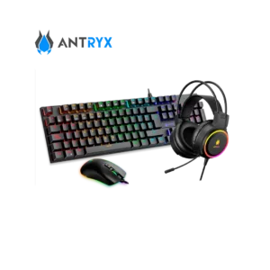 Combo Antryx GC-3100 Black | Teclado, Audífono, Mouse
